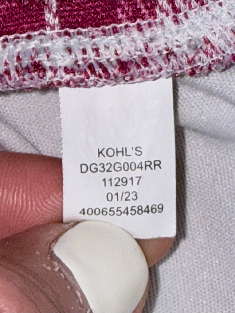 SO Kohl's Girls Pink Window Plaid Pleated Skort L 10/12 - Picture 6 of 6